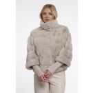 Rino Pelle Jacket with rib cuffs Beige