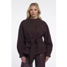 Rino Pelle Short coat with collar Bruin