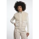 Rino Pelle Mixed material bodywarmer Beige