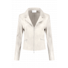 Helena Hart Zipper biker Ecru
