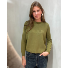 Alexandre Laurent Paris  sweater viscose Olijfgroen