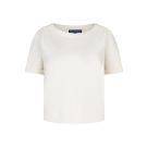 Red Button Skyler Scuba Top Ecru