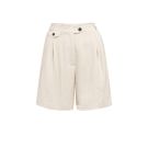 YAYA Woven longer length bermuda Beige
