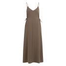 YAYA Strappy dress with drawstrings Bruin