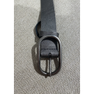 Trezz 759 3cm ovalen doorsteek gesp Antraciet
