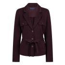 Red Button Blazer & belt punta Bordeaux rood