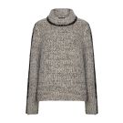 Red Button Cocoon sweater Bruin