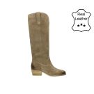 BullBoxer Schoenen leather suede laars hoog Zand