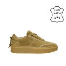 BullBoxer Schoenen leather suede sneaker Cognac