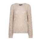 Red Button Top lace Beige