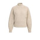 YAYA Trui met hoge hals en wijde mouwen Beige