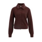 YAYA Vest met afneembare kraag Bordeaux rood