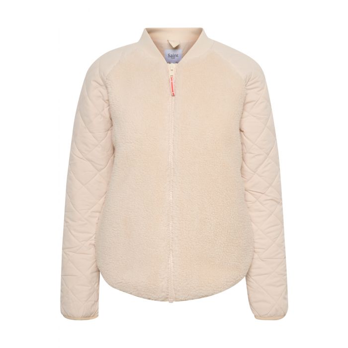 Een zin Brengen terugtrekken Saint Tropez Sabbie teddy jacket Crème | LAVIE Womenswear