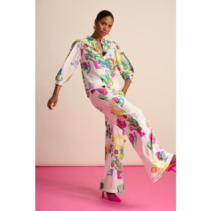 POM Amsterdam PANTS - Sicilian Love Multi Colour | LAVIE Womenswear