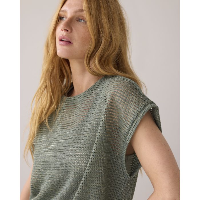 Summum Oversized top gauze Groen | LAVIE Womenswear