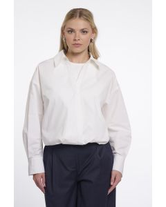 Rino Pelle Wrap blouse with fixed innertop Wit foto 1