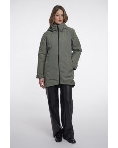 Rino Pelle Hooded coat with padded insert jacket Groen foto 1