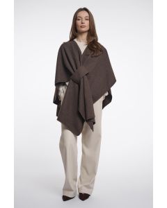 Rino Pelle Woven cape Bruin foto 1