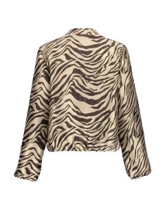 Geisha Jacket jacquard zebra Bruin foto 1