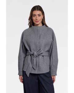 Rino Pelle Short coat with collar Grijs foto 1
