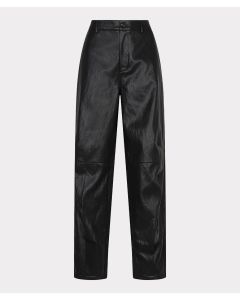 EsQualo Trousers barrel wide PU crinkle Zwart foto 1