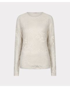 EsQualo Top l/slve lace Ecru foto 1