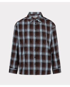 EsQualo Blouse check strass Multi Colour foto 1