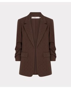 EsQualo Blazer 3/4 sleeve rhinestones Bruin foto 1