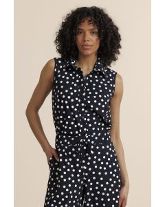 Studio Anneloes Bobby dot sls blouse Zwart foto 1