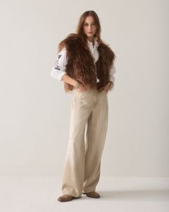 Summum Barrel fit jeans Retro cotton denim Zand foto 1