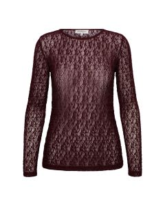 &CO Woman TRIS LACE Bordeaux rood foto 1