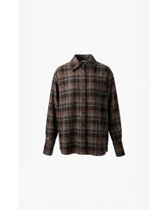 Aimée the label Check Blouse Bruin foto 1
