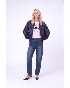 Florez Floral Jacket Blauw foto 1