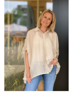 Alexandre Laurent Paris  POH Blouse Zand foto 1