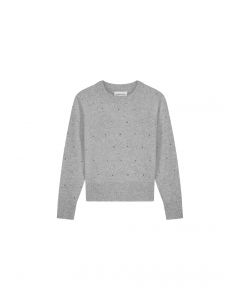 Fabienne Chapot Lidi Rhinestone Pullover Grijs foto 1