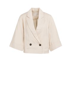 YAYA Woven loose fit blazer jacket Beige foto 1