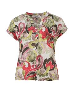 Enjoy Blouson kapmouw paisley print Multi Colour foto 1