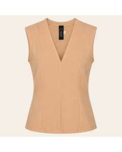By LAVIE Top V-hals effen Zand foto 1