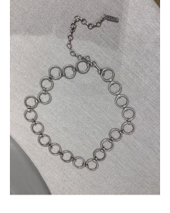 Trezz Ketting ceintuur rondjes 3cm Zilver foto 1