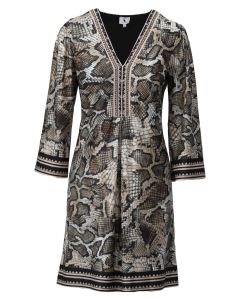 K - Design Korte jurk met slangenprint Print foto 1
