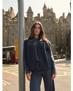 YAYA Oversized wolmix geweven bodywarmer Grijs foto 1